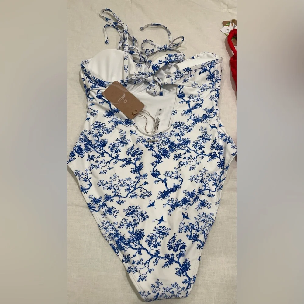 2 NWT Berlook size Medium One Piece Bathing Suits - Picture 6 of 7